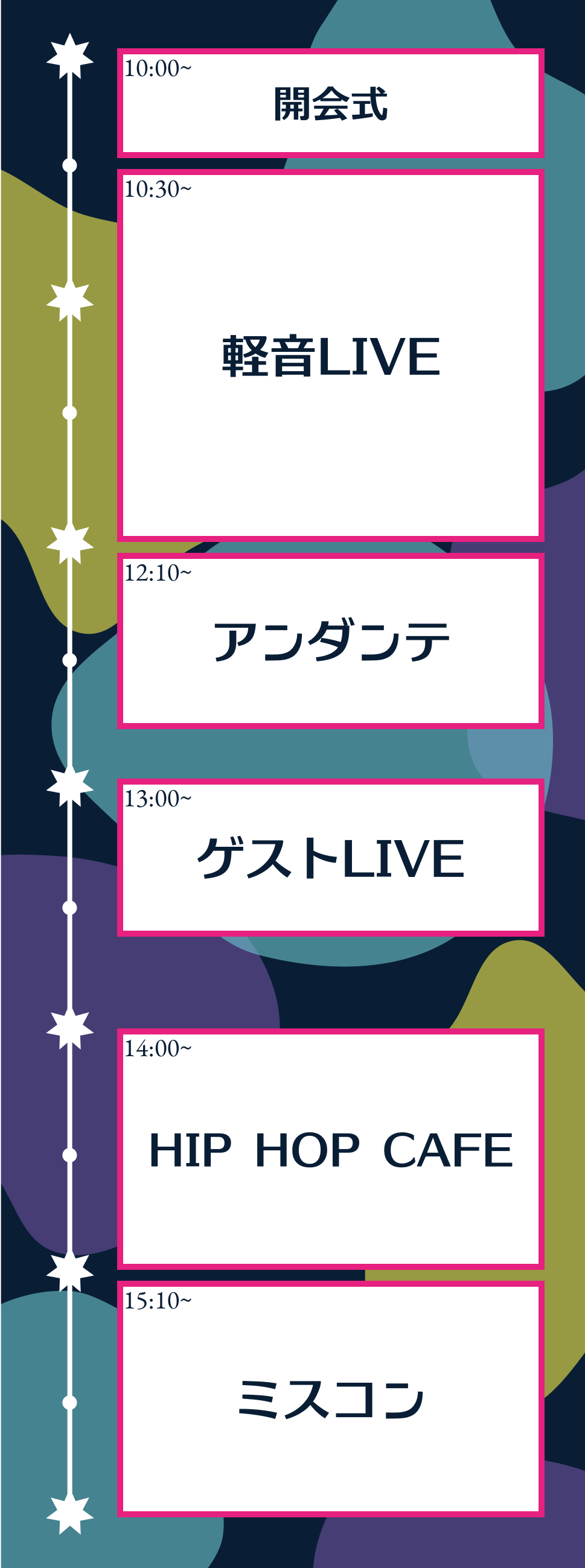 ステージ 1日目タイムテーブル